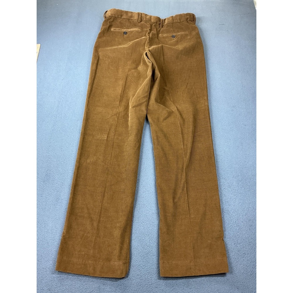 Lands' End Pants Mens 35x31 Brown Corduroy Traditional Fit Dress Trousers - Picture 11 of 12